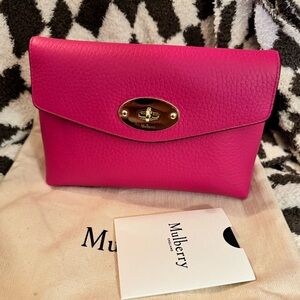 NWT Mulberry Darley Grain Leather Pouch
